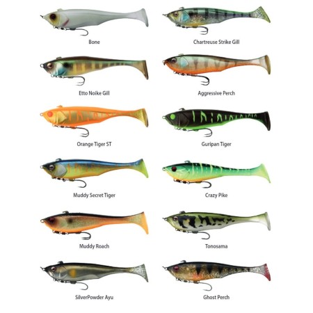 Leurre souple armé Dunkle Shad 7'' 18cm Illex