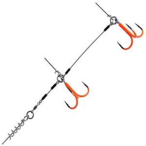 Bas de ligne Shallow Stinger Stainless 100 lbs UV Orange CWC