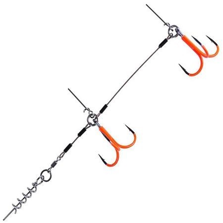 Bas de ligne Shallow Stinger Stainless 100 lbs UV Orange CWC
