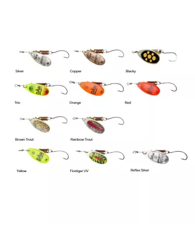 Spinner Cuiller Single Hook T1 3gr DAM - DAM