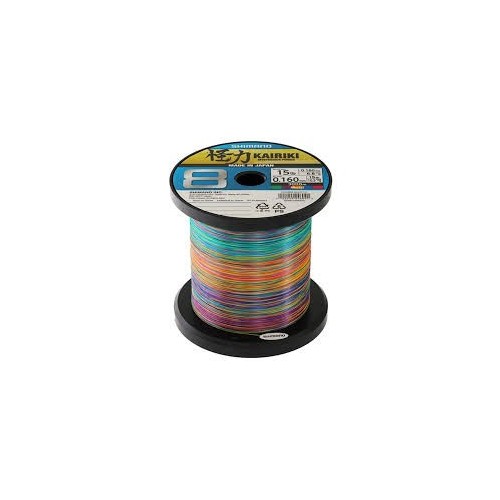 Tresse shimano Kairiki au metre  multicolore
