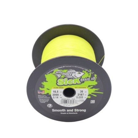 Tresse Sick Braid Flame Green 150m Berkley