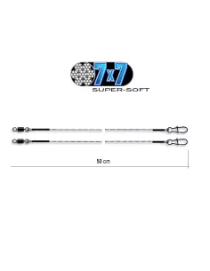 Bas de ligne acier 7x7 Super soft 50cm Jenzi