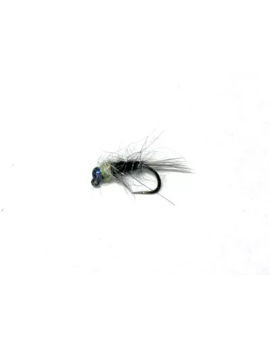 Nymphe Tungsten blue bead green white neck black cs118 - Carnassiers-Shop