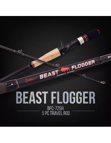 canna da casting da viaggio Beast Flogger 10-70gr 2m18 Jabbers - Jabbers