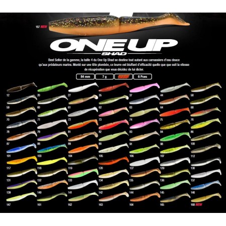 Leurre Souple One UP Shad 4" Sawamura