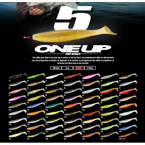 Leurre Souple One UP Shad 5" Sawamura