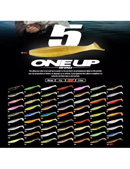 One UP Shad 5" Soft Lure Sawamura - Sawamura