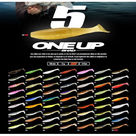 Leurre Souple One UP Shad 5" Sawamura