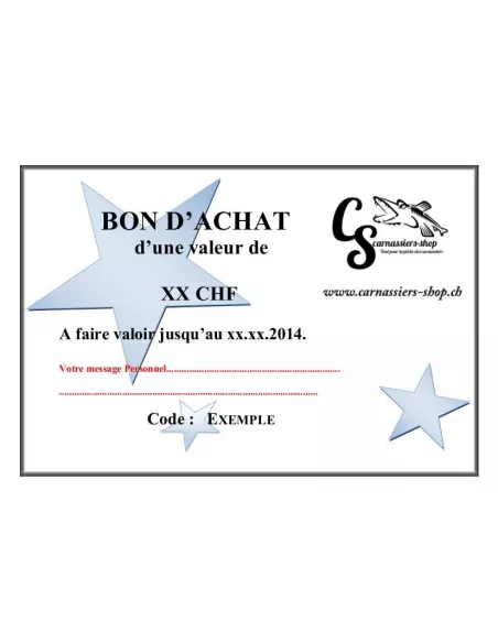 Gift Voucher 100.-Chf - 