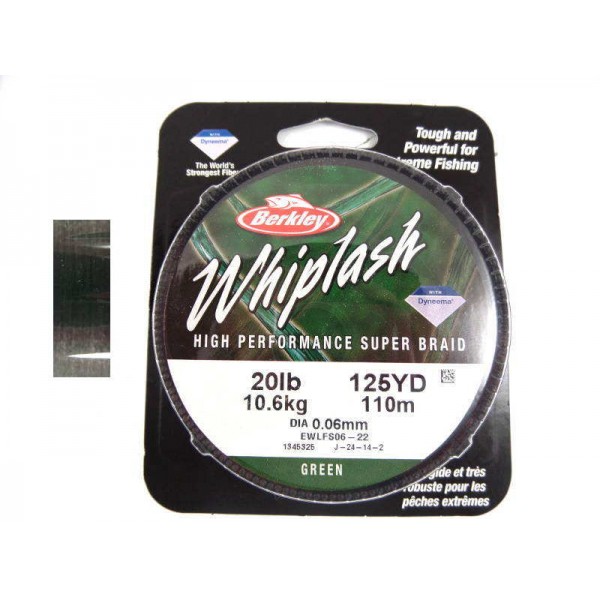 Tresse Whiplash Green 110 m Berkley