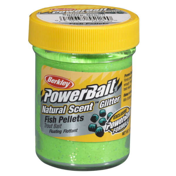 Pâte à truite Powerbait Natural Glitter Fish Pellet Berkley