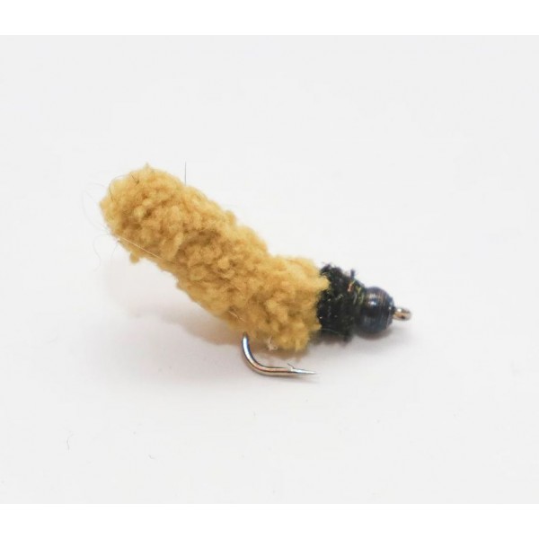 Nymphe Tungsten mop fly orange cs86