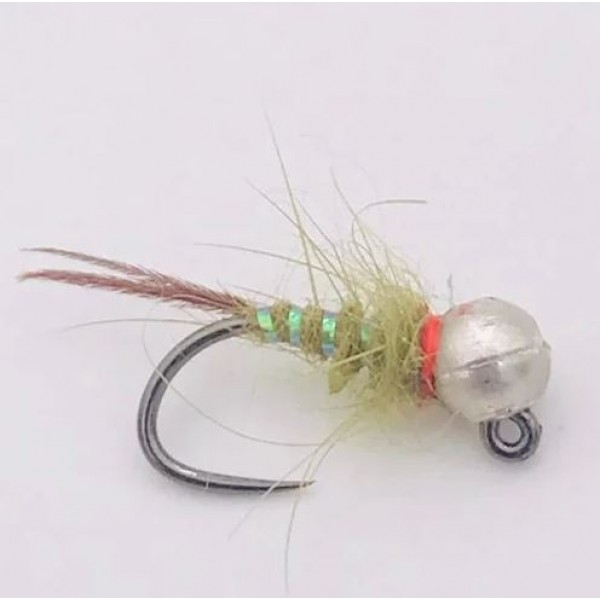 Nymphe Tungsten Hare Ear Olive cs43