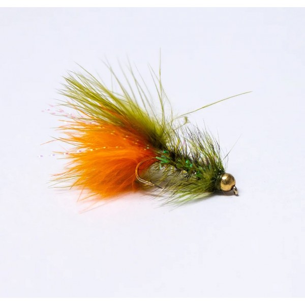 Streamer Olive and Orange Wooly Bugger cs74