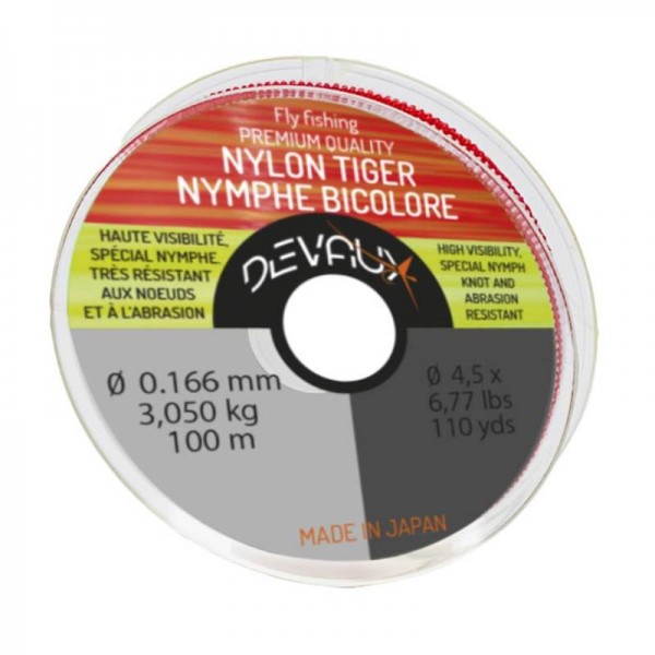 Nylon Bicolore Tiger Nymphe 100m Devaux
