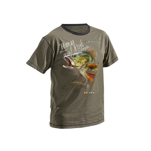 T-shirt Olive Perch Dragon