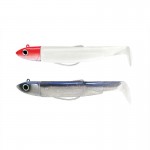 Leurre Souple Double combo Offshore Black Minnow 70 Red Head/Electric Blue Fiiish