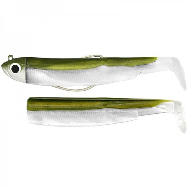 Leurre Souple combo Shore Black Minnow 90 Khaki Fiiish