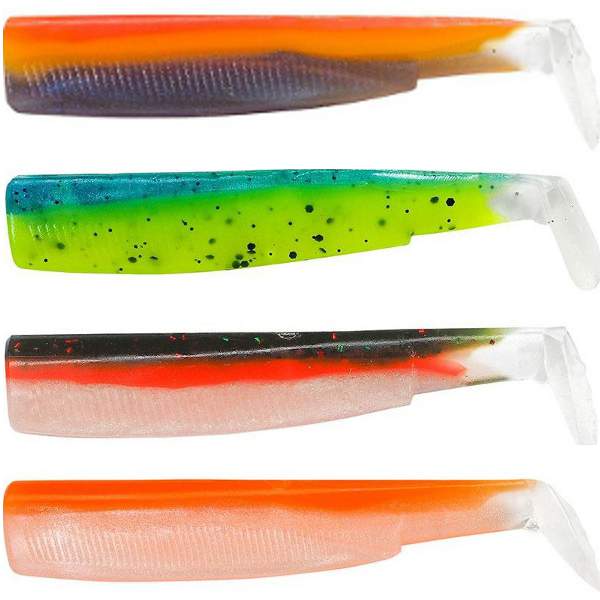 Leurre Souple Black Minnow 120 color box UV Fiiish