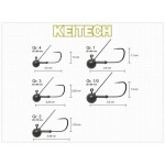 Tête plombée Tungsten Mono Round Keitech