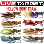 Rubber Jig Hollow body Craw 4cm Live Target