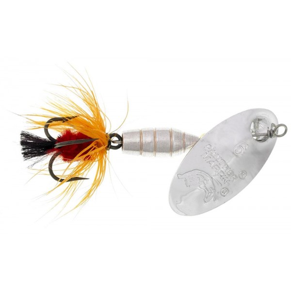 Cuiller Tournante Deluxe fly Silver Orange Panther Martin