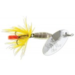 Cuiller Tournante Deluxe fly Silver Yellow Panther Martin