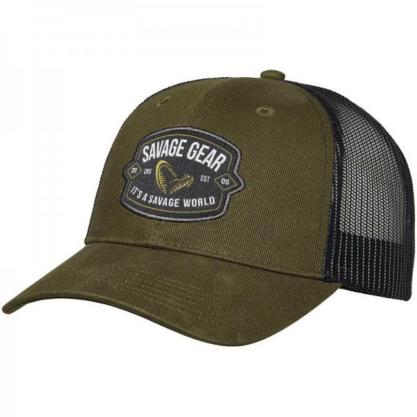 Casquette Badge Trucker cap green Savage gear Casquette Badge Trucker cap green Savage gear