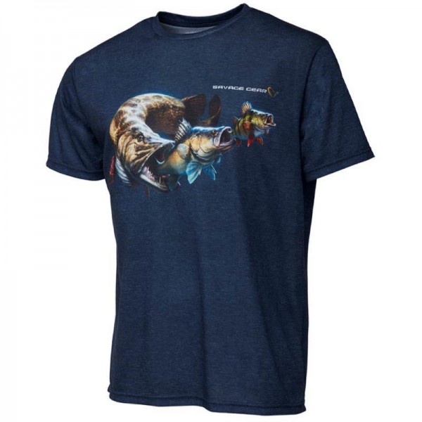 Tee-shirt cannibal bleu Savage gear