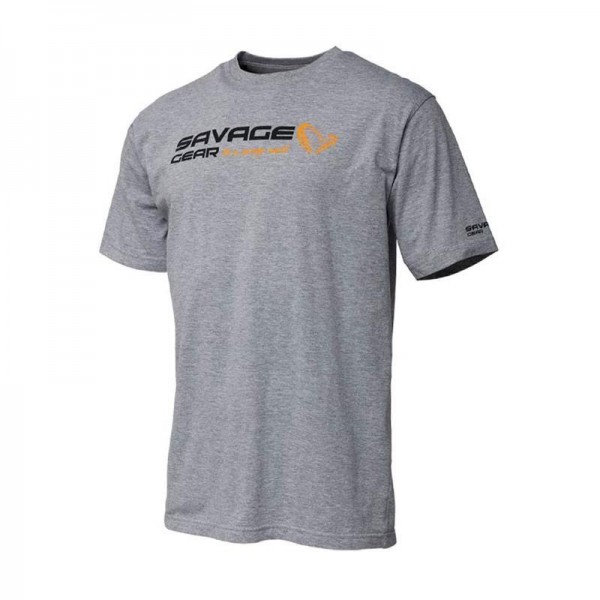 Tee-shirt signature logo gris Savage gear