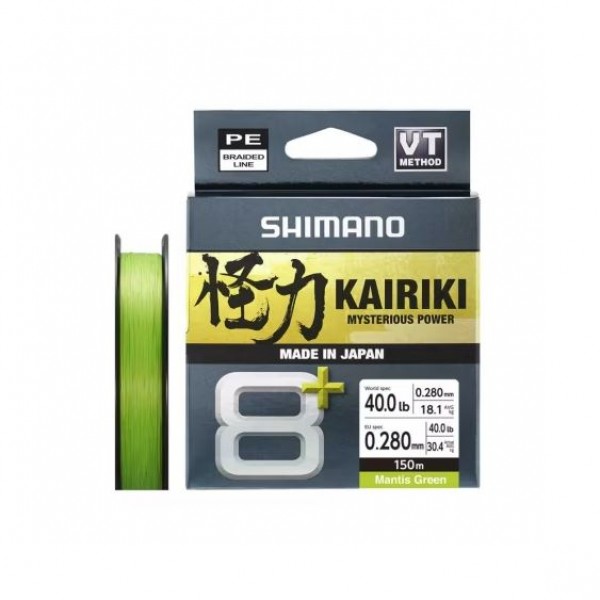 Tresse Kairiki 8+ Verte 150m Shimano