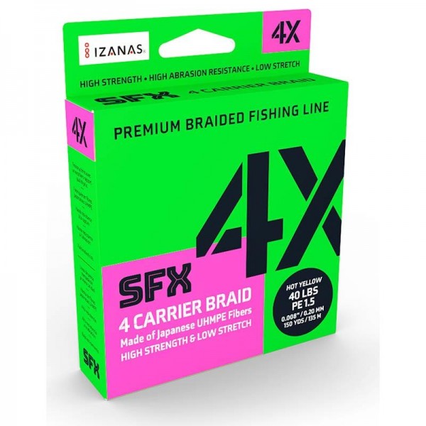 Tresse SFX 4X Low vis Green 135M Sufix