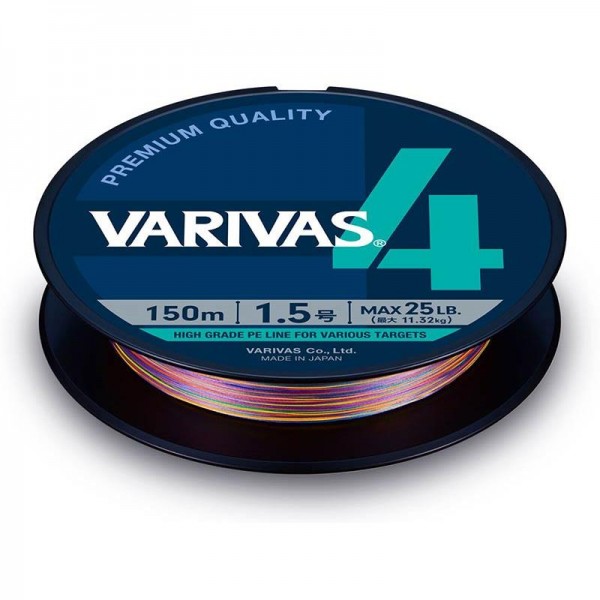 Tresse Varivas 4 Marking Multicolore 300m